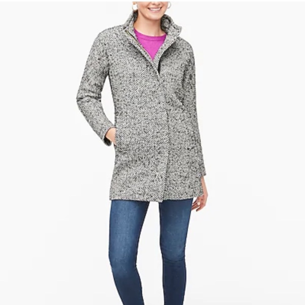 Jcrew dark grey/blue coat - Picture 2 of 10